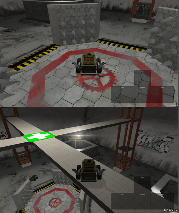 Работаем над игрой для Android по тематике боев роботов, обещал выложить пару скринов