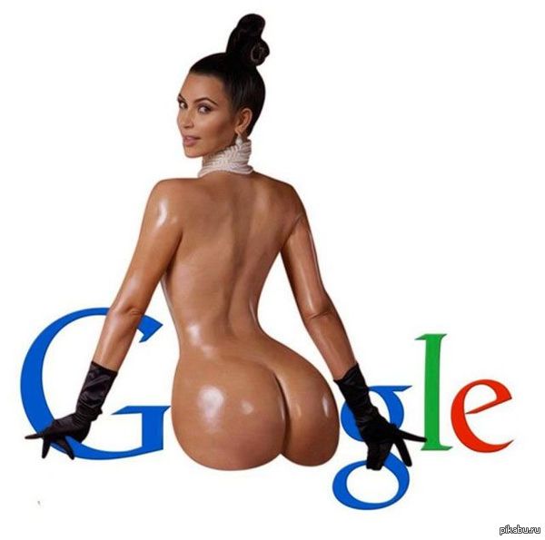 Новый логотип Google - NSFW, Ким Кардашьян, Google, Логотип, Фотожаба