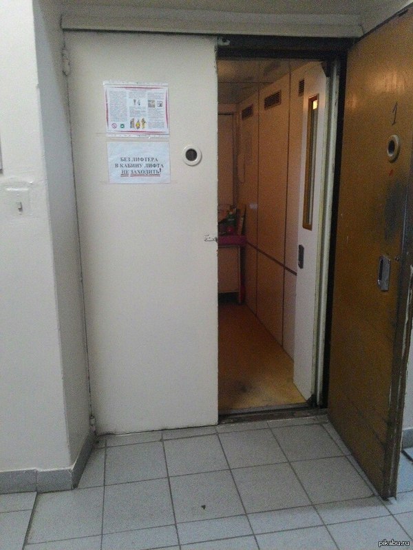 Типы дверей в различных моделях лифтов.