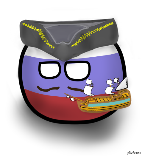 Пётр I(переделал) - Countryballs, Моё, Россия, Петр I