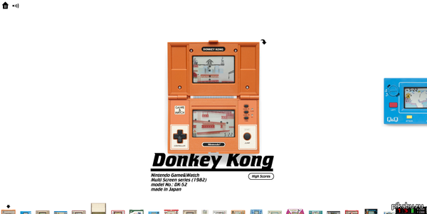      ,    &quot;&quot; http://www.pica-pic.com/#/donkey_kong/      .