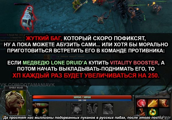 From the open spaces of VK - Dota, Bug, Games, Bombanulo