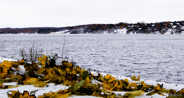 winter autumn - My, Volga river, Volga, Ples, Heading, Winter, Autumn