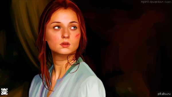 Sansa. - Sophie Turner, Game of Thrones, Sansa Stark, Fan art, Art