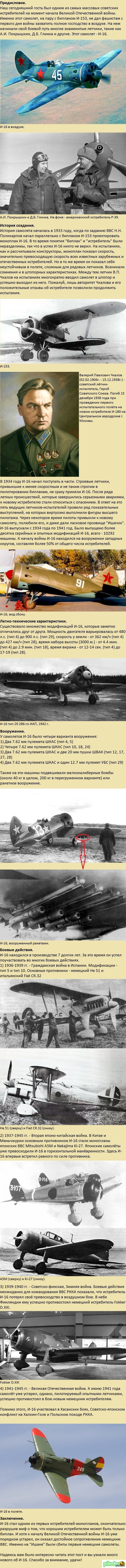 И-16. "Ишак" в небе.