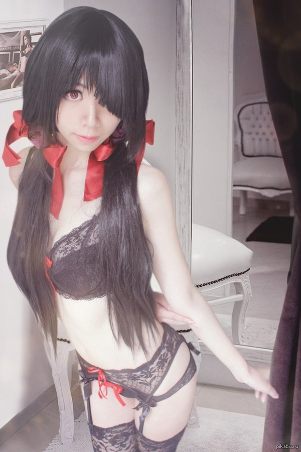 Great cosplay ;) - NSFW, , Cosplay, Underwear, Beautiful girl, Date a live, Kurumi Tokisaki