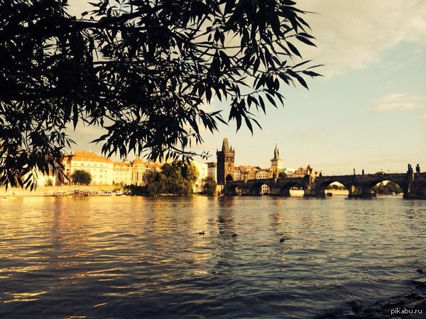 Закат в Праге.
