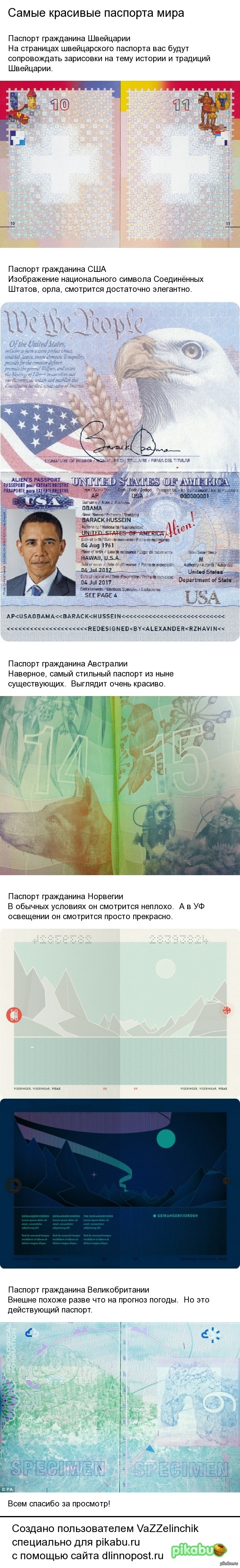 Самые стильные паспорта мира