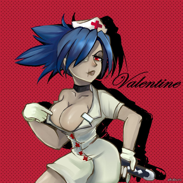 Valentine - NSFW, Арт, Картинки, Skullgirls, Девушки, Game Art, Valentine