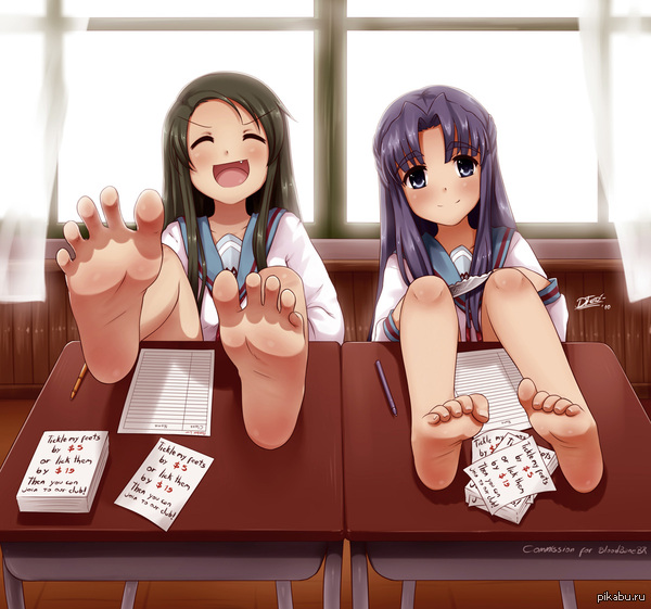 Legs - NSFW, Churui, Suzumiya Haruhi no Yuuutsu, Anime, Legs, Foot fetish