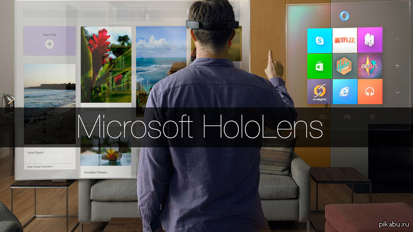    Microsoft Hololens -     Microsoft   . http://www.youtube.com/watch?v=OGiyN3vNWug&amp;amp;feature=youtu.be