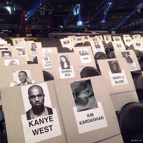 The network got photos that show the seating of people at the Grammys. - NSFW, Kim Kardashian, Grammy Award, Fake