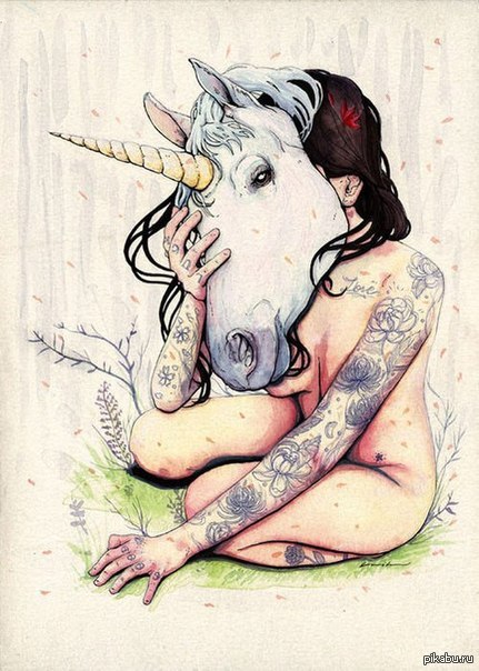 A little bit of Unicorns in your feed. - Unicorn, Tattoo, NSFW, Strawberry