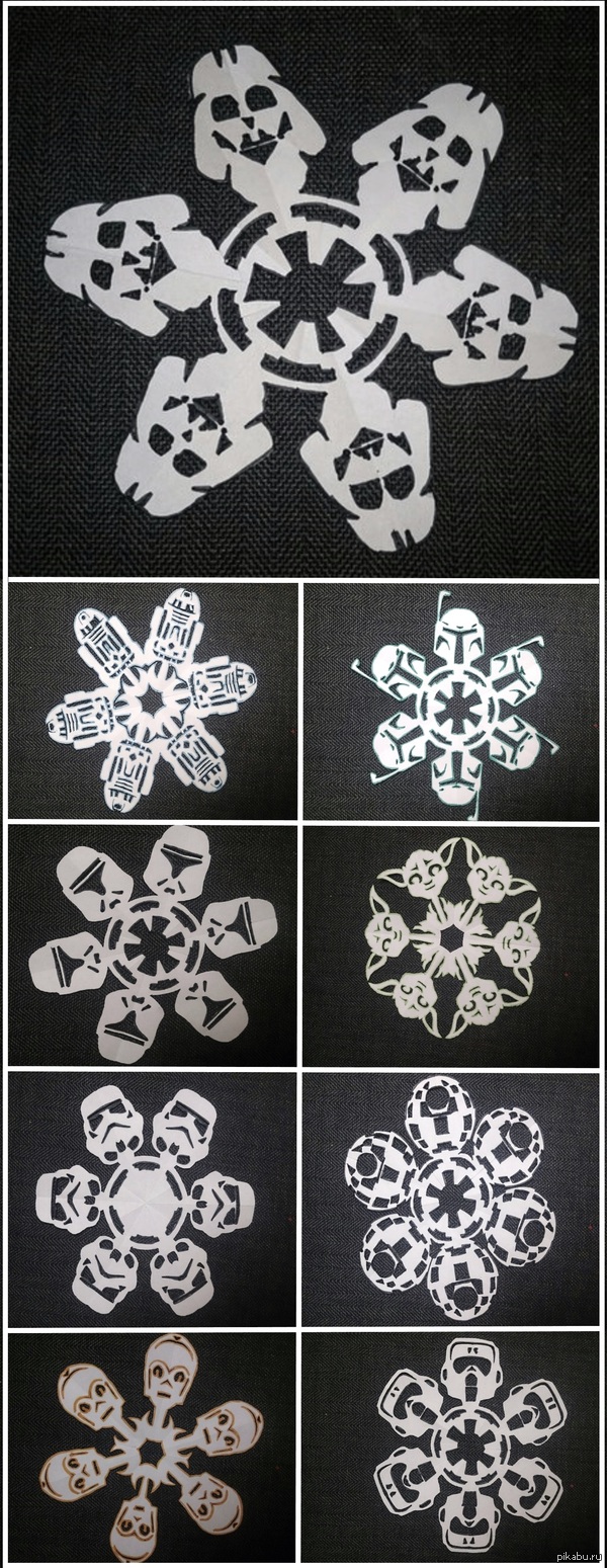 My snowflakes. May the force be with you)) - My, Friday tag is mine, star wars, Art, Star Wars