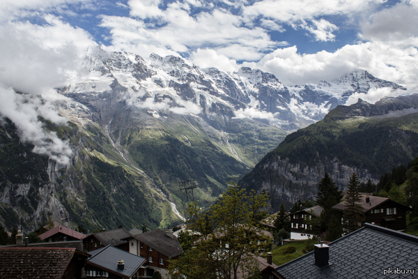 Альпы, деревня Мюррен