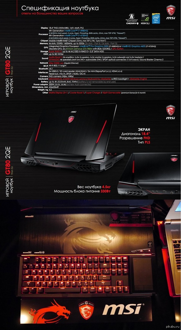   400 000 !!! MSI GT80 2QE TITAN SLI   .