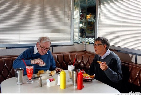 Warren Buffett and Bill Gates have lunch - Bill Gates, Warren Buffett, Warren Buffett