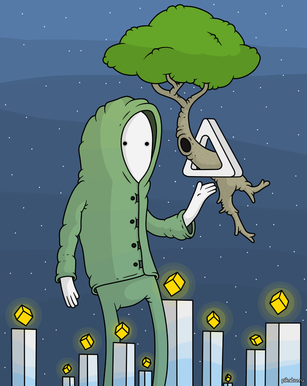 Держащий дерево