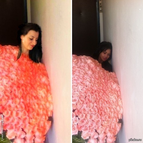 подруга хвастается букетом в вк