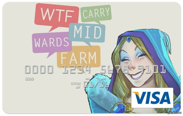 Милый дизайн карты. Вчера получил.