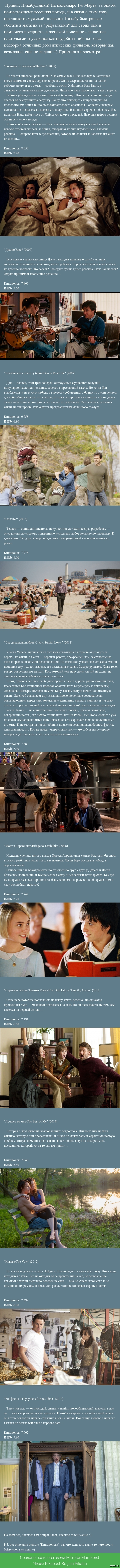 Подборка отличных романтических фильмов, которые вы, возможно, не видели