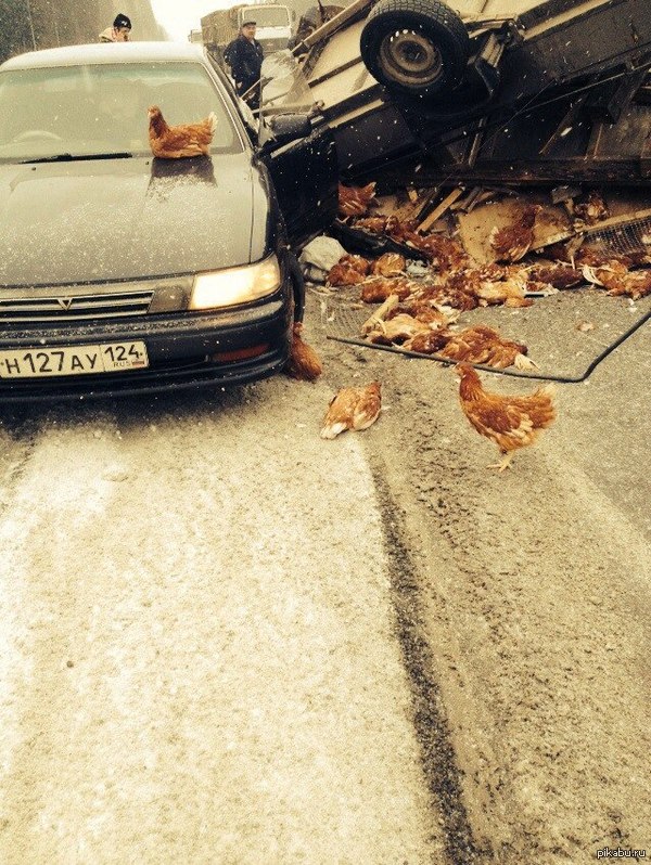 Авария за Красноярском.