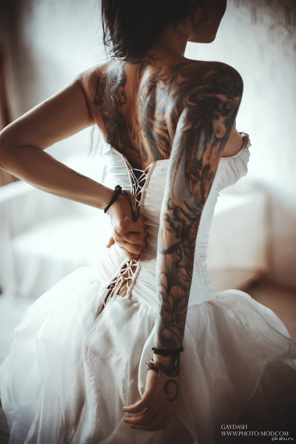 Liked - The dress, Girls, Tattoo, The photo