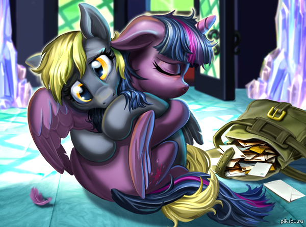 Nopony is perfect - My Little Pony, Derpy Hooves, Twilight sparkle, Пони, Арт, Harwicks-Art