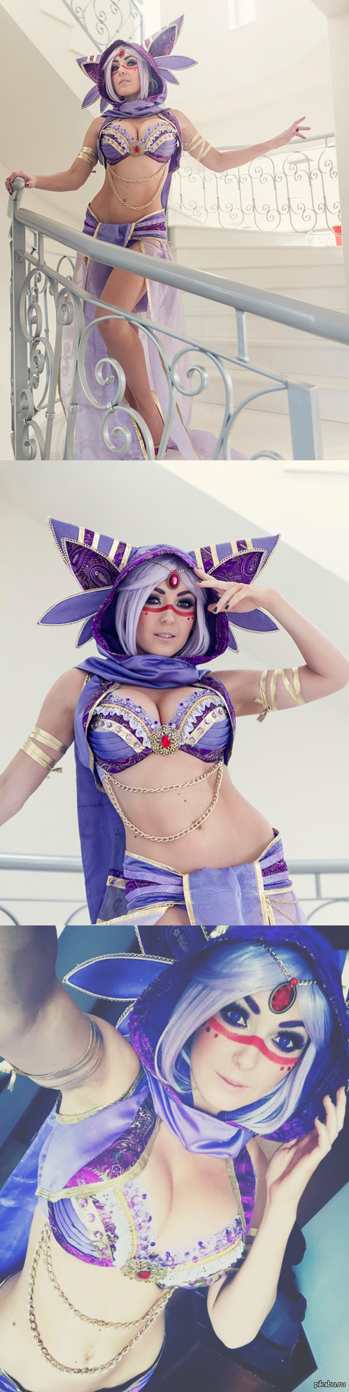 Cosplay on Espeon - NSFW, Jessica nigri, Espeon, Cosplay, Erotic, Girls