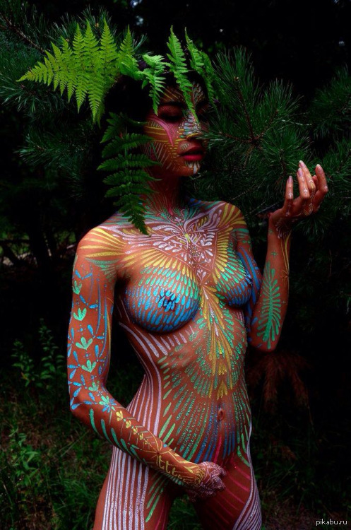 Красивый body art - NSFW, Девушки, Тело, Бодиарт