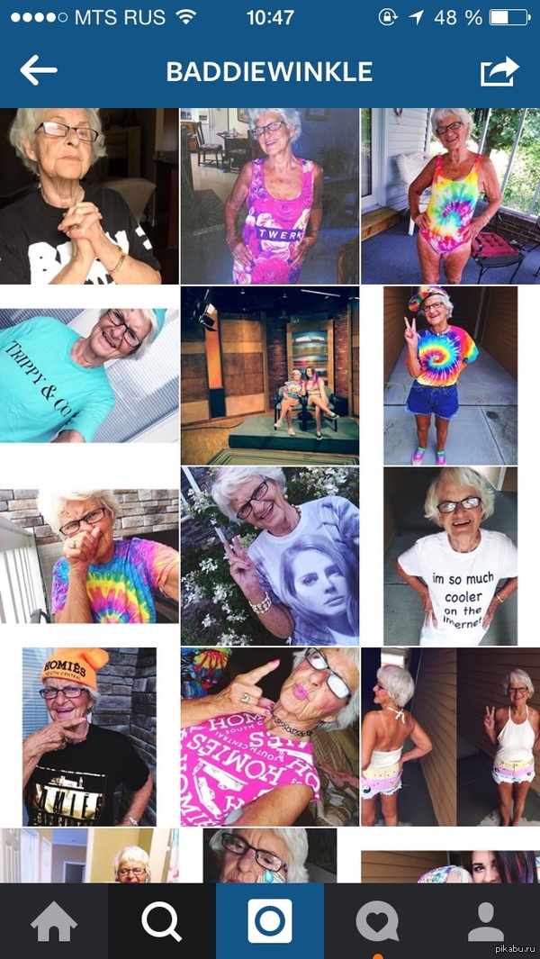 Instagram of one american granny in swag style - Instagram, Grandmother, Swag