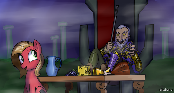 И взял с собой Шеогорат одну из поняш из этого мира! :D