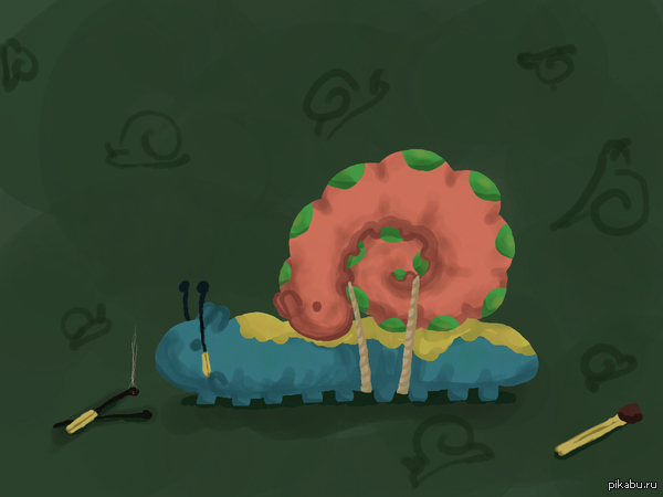 Улитка или гусеницы?