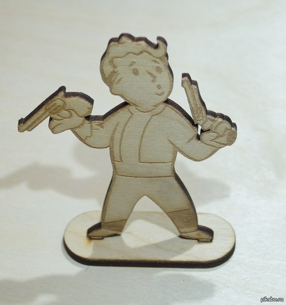 Figurine Fallout - My, Fallout, Games, Statuette, Laser cutting