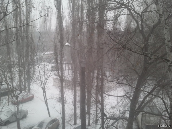А в Воронеже зима)
