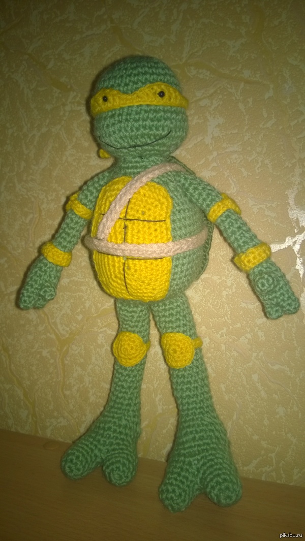 Friday Mikey - My, Knitting, Crochet, Turtle, Ninja