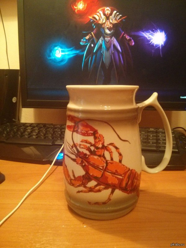Ordinary evening on the midway - My, Dota, Dota 2, Games, Crayfish, Beer, Meade, Bottom