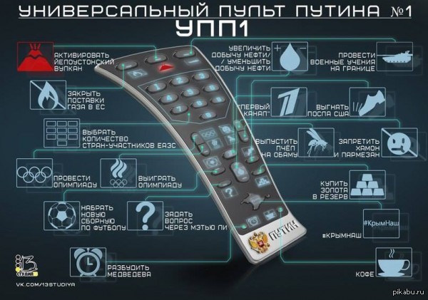 Универсальный пульт Путина | Пикабу