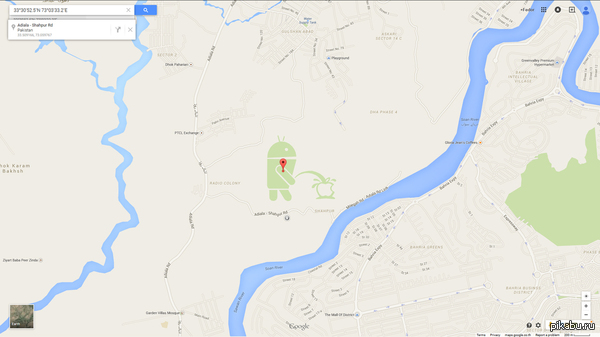   Google 33&#xB0;30'52.5"N 73&#xB0;03'33.2"E