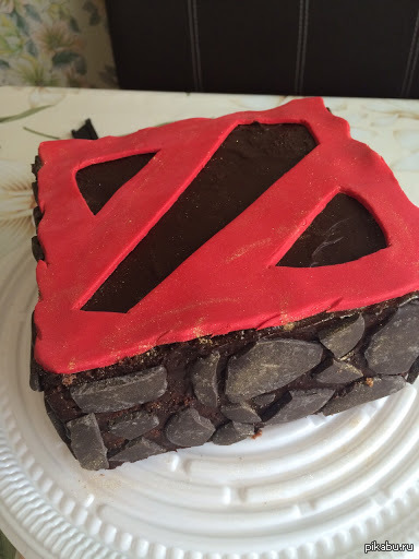 Sister makes tori in Almetjesk - My, Dota, Cake, Sister, Sisters