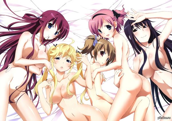 Anime_art 401 - NSFW, Аниме, Grisaia no kajitsu, Komine sachi, Michiru Matsushima, Sakaki yumiko, Suou amane, Арт, Anime a