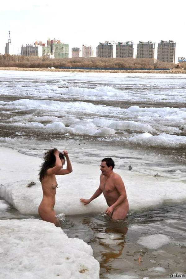 Blagoveshchensk, the ice broke today - NSFW, Blagoveshchensk, Sludge, Walruses