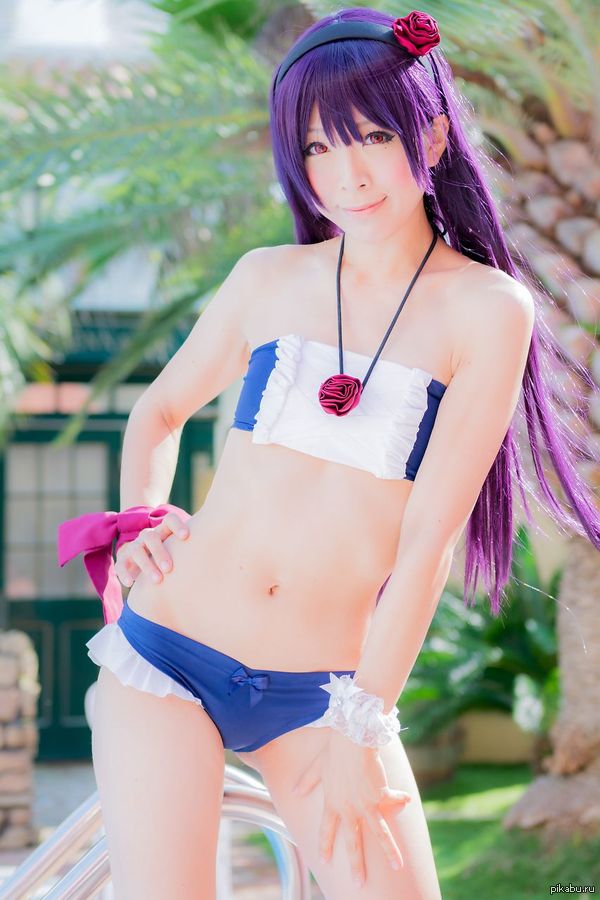 Summer everyone! nya! - NSFW, Cosplay, Kuroneko, , Swimsuit, Lenses, Gokou ruri