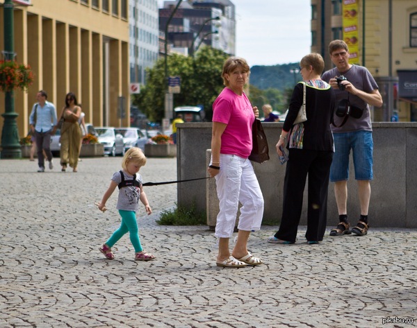 When grandma goes for a walk. - My, Children, Parents, Prague, Europe, Canon 500D