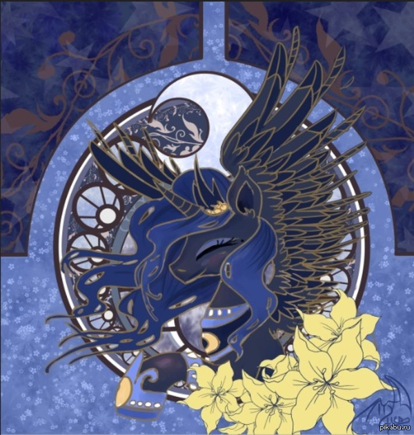 Luna Art Nouveau.