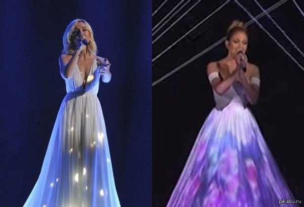 Белое концертное платье. Платье Полины Гагариной на Евровидении в 2015. Платье Гагариной на Евровидении. Гагарина платье Лопез.