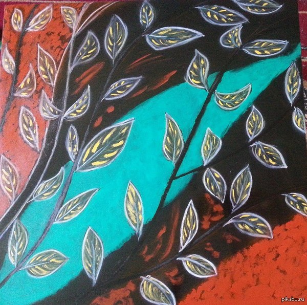 Яжхудожник Разрисовала журнальный столик. Первая испорченная мебель =)