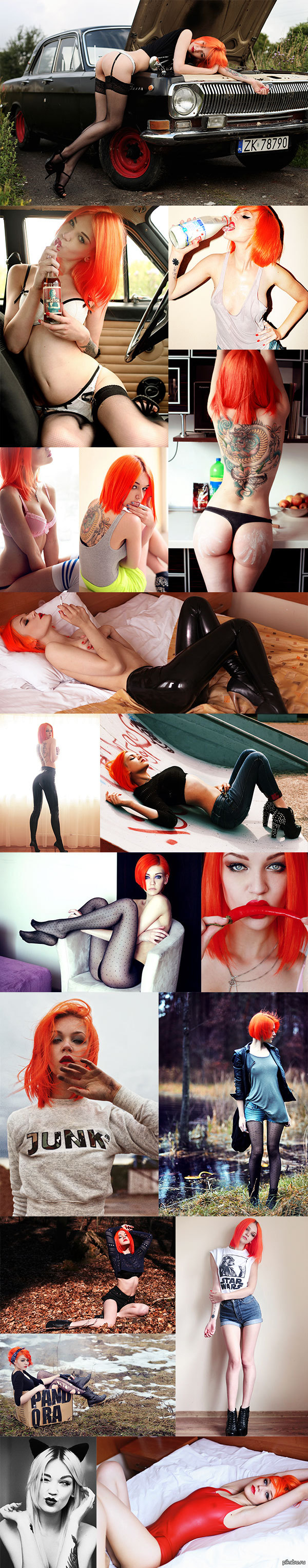 Aleksandra Zenibyfajnie Wydryc - Erotic, Beautiful girl, The photo, Girls, Redheads, , , NSFW, Long