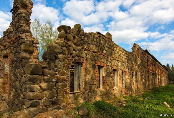 The ruins of the service building of the Ryabovo estate in Vsevolozhsk. - The photo, Vsevolozhsk, Manor