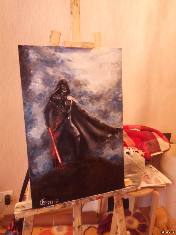 Darth vader - Darth vader, Star Wars, Creation, Painting, Art, Nizhny Novgorod, Paints